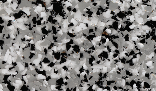 Carbon Mix epoxy flake color blend