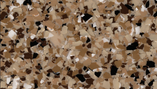 Sierra epoxy flake color blend